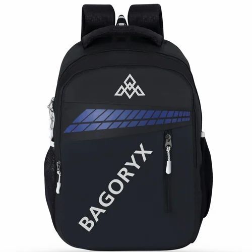 Black Printed School Bag