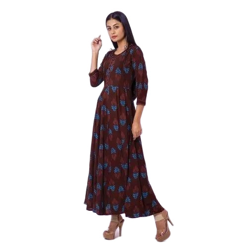 Designer Printed Rayon Kurti