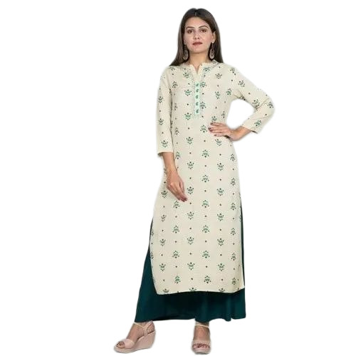 Ladies Collar Neck Rayon Kurti