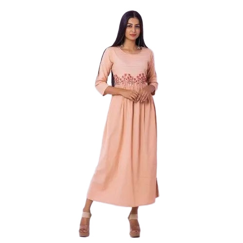 Ladies Rayon Long Kurti