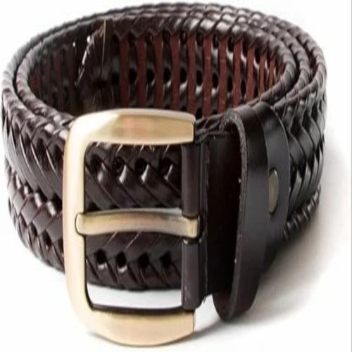 Men Faux Leather Belt