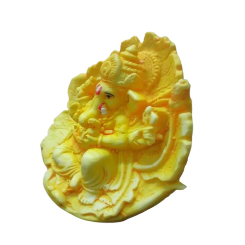 Resin Ganesha Leaf Statue