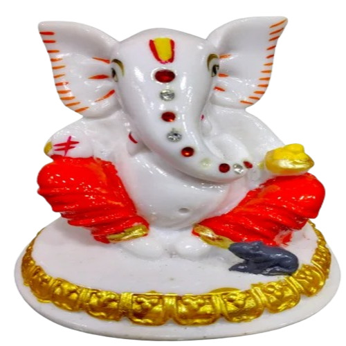 Resin White Ganesha Statue