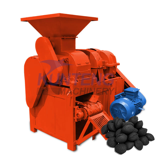 Coconut Shell Coal Powder Briquetting Machine - Charcoal Material, 1.44x1.34x1.55m, PLC Control | Automatic Feeding & Discharging, Energy Saving, Customized Briquette Size
