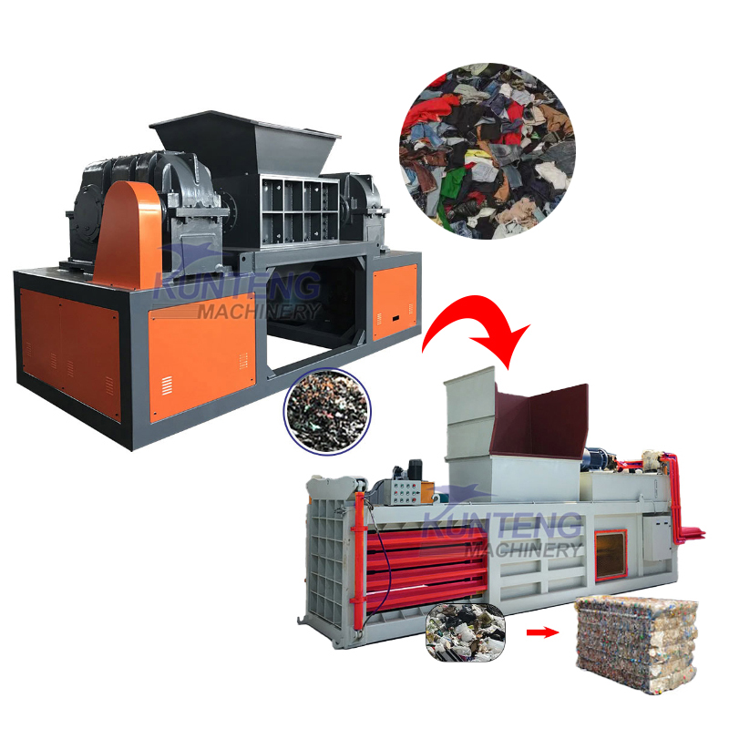 Household Garbage Baler Garbage Shredding And Packaging Equipment - Color: Customized