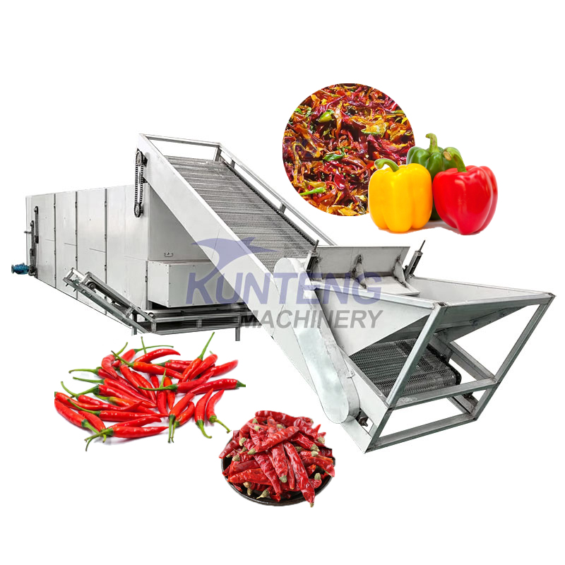 Red Chili Dryer Fruit And Vegetable Dryer Pepper Mesh Belt Dryer - Color: Customized