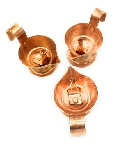 Smooth Surface Copper Diya - Lantern Type: Camping Lantern