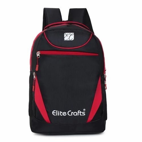College Black School Bag