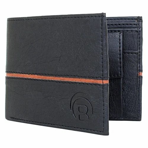 Men Black Leather Wallet