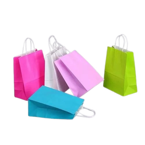 Multi Colored Paper Carry Bag
