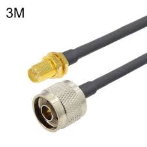N Male To Rp Sma Female In Lmr 240 Cable Assemblies - 50 Ohm, 0-6 GHz, Black/Silver | Low Signal Loss, Flexible Jacket