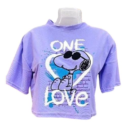 Purple Ladies Cotton T Shirt