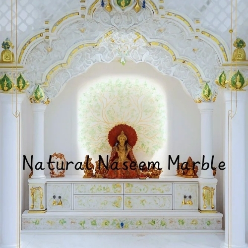 White Indian Marble Temple By Natural Naseem Marble
