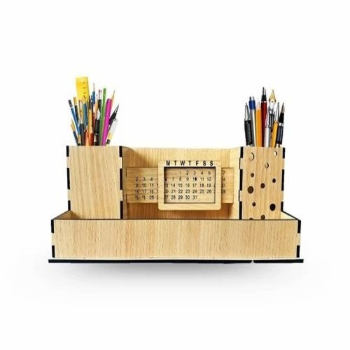 Designer Office Wooden Pen Stand