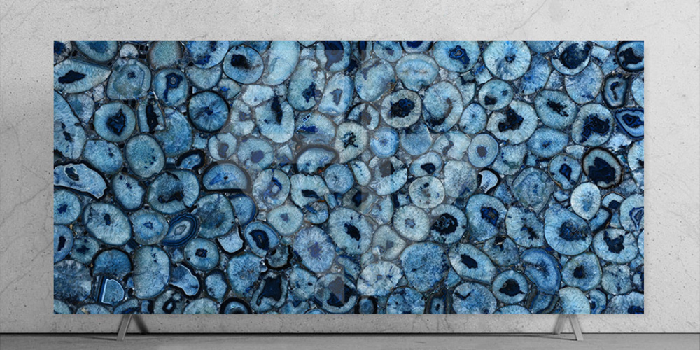 Brazilian Blue Agate Slab Stones