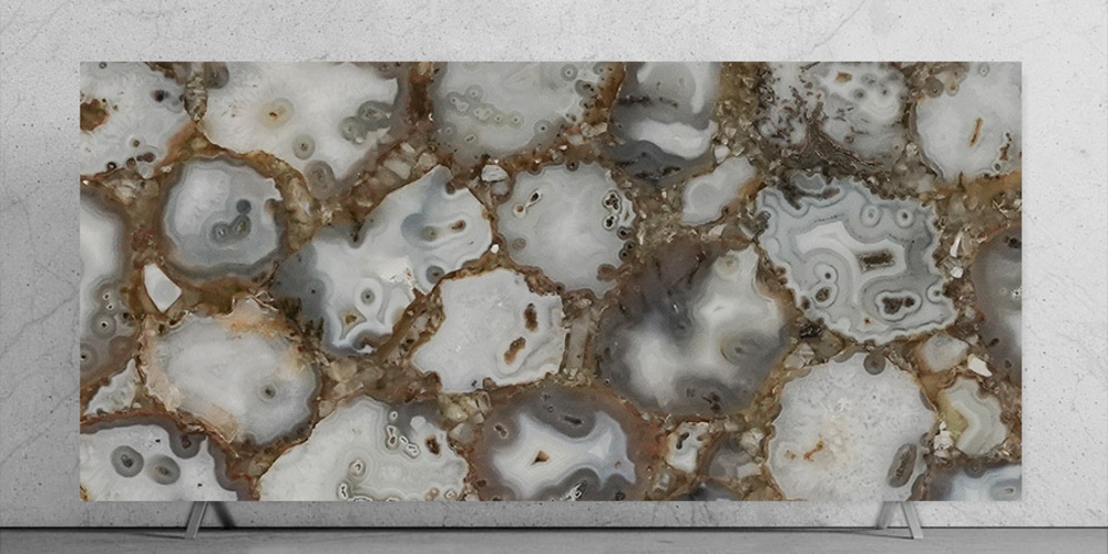 Fossil Agate Stone Slab