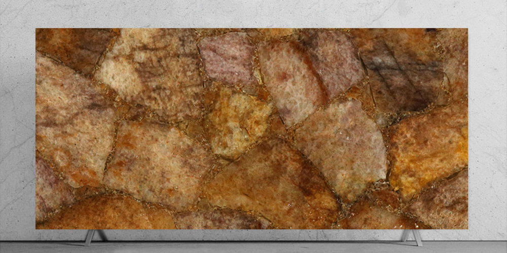 Golden Quartz Stone Slabs