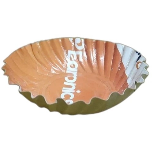 Laminated printed paper plate 