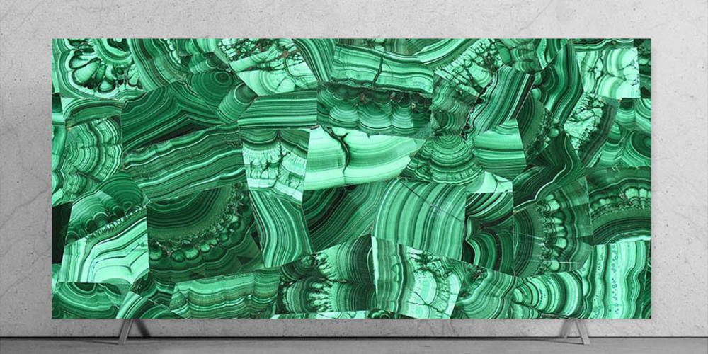 Malachite Stone Slab - Stone Type: Natural