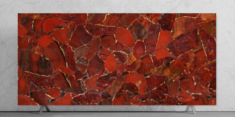 Red Jasper Slab Stones - Stone Type: Natural