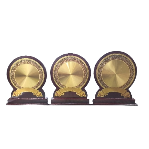 Wooden And Metal Trophy