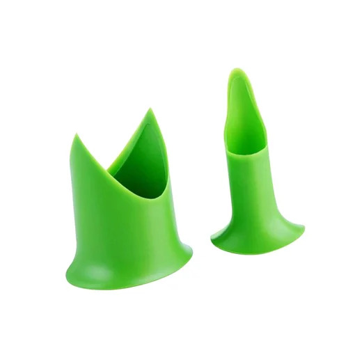 2 Pcs Tomato Chili Pepper Corer - Color: Green