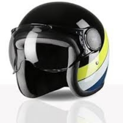 Black Open Helmet