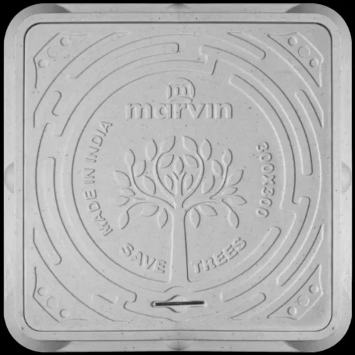 Full Floor Square Marvin FRP Manhole Cover 12x12 Inches