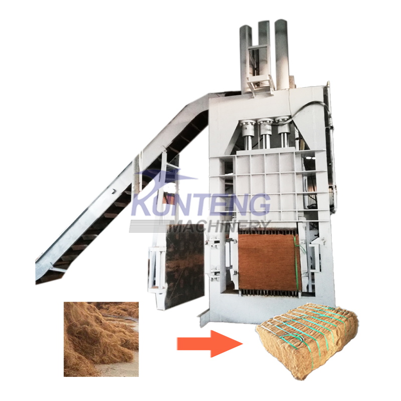 Coconut Shell Fiber Baler Coconut Fiber Briquetting Machine - Color: Customized