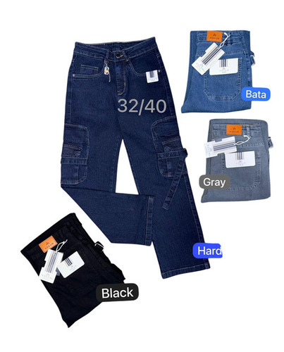 Girls Trendy Cargo Jeans