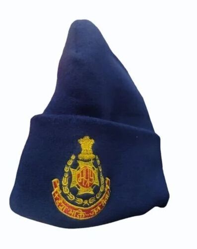Navy Blue Woolen Police Cap
