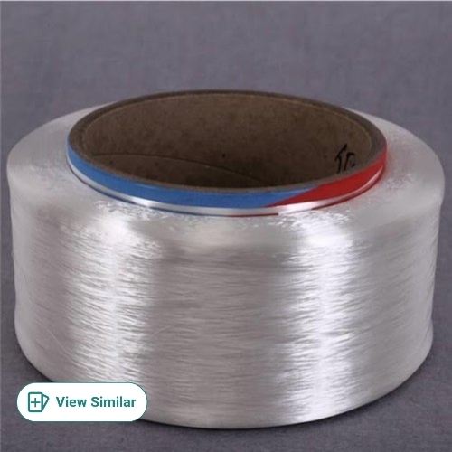 White dyed polyester yarn