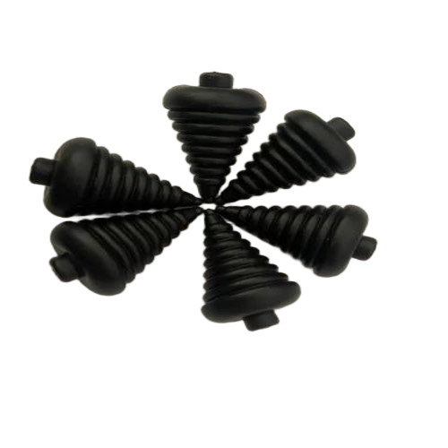 Black Plain Plastic Spinning Toy