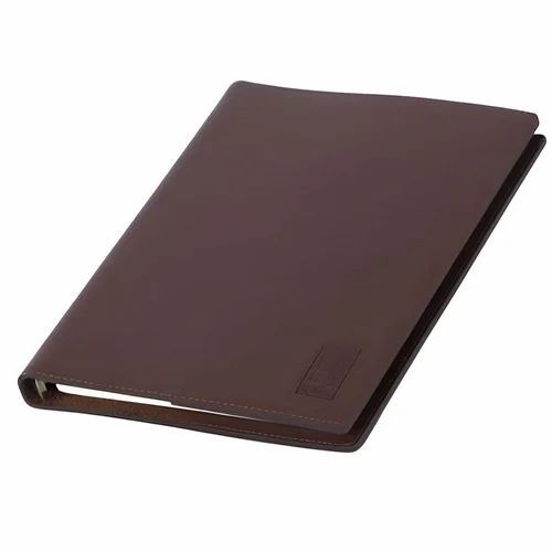 Chocolate Brown Leatherette Undated Daily Planner
