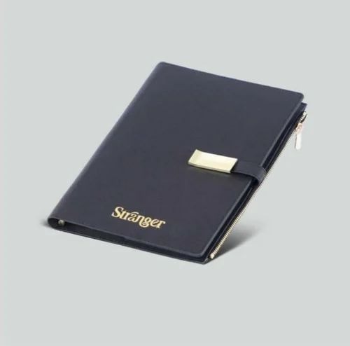 Ink Black Leatherette Undated Daily Planner