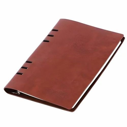 Saddle Brown Leatherette Undated Daily Planner