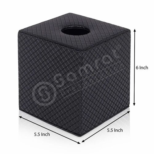 Leather Tissue Box - Coating Type: Yes