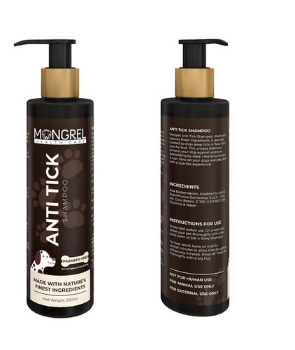 Mongrel Healthcare Anti Tick Pet Shampoo - Application: Dog