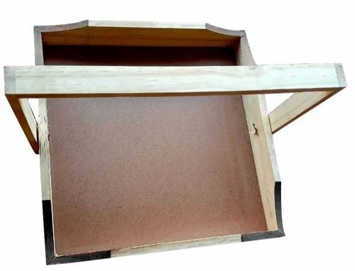 Polished Square Wooden Basket