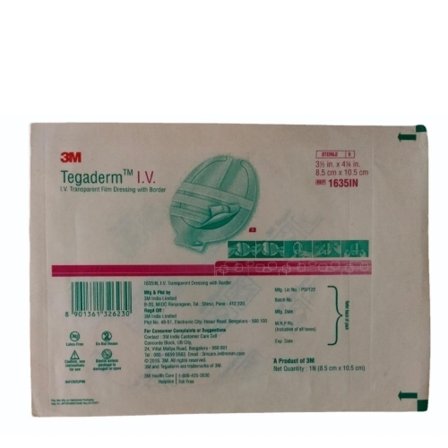 Transparent Film Surgical Dressings - Silicone Material 8.5cm x 10.5cm Portable | Easy To Use Silicone Adhesive