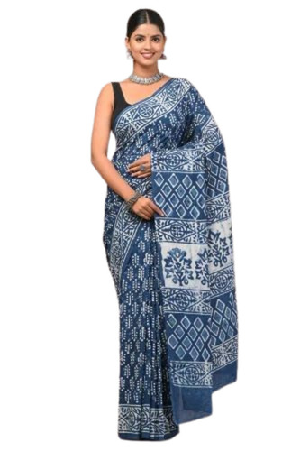 Bagru Printed Cotton Saree