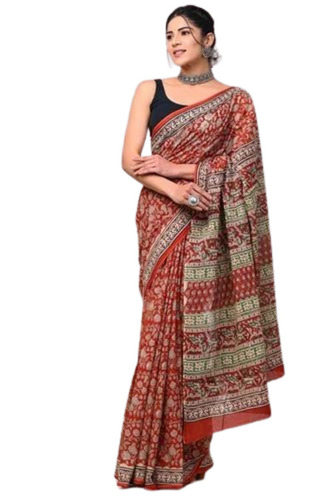 Dabu Print Cotton Saree