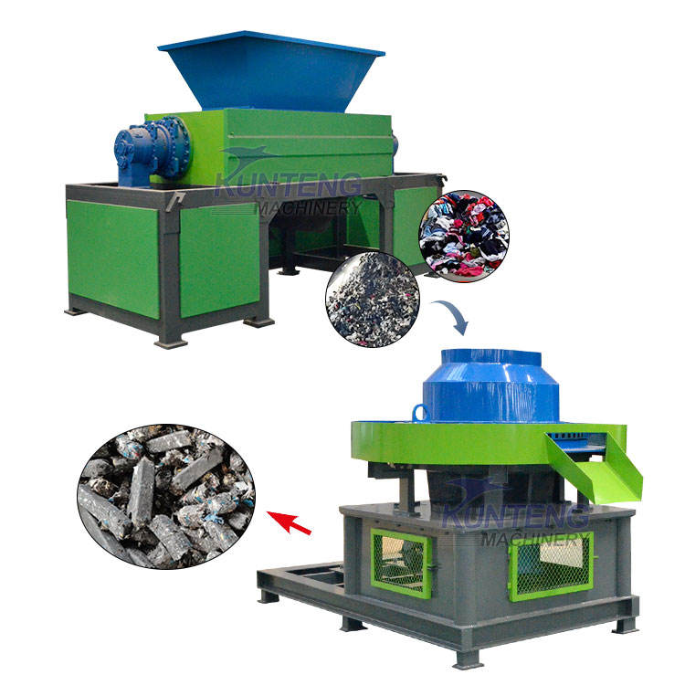 Municipal Solid Waste Shredder Fabric Waste Shredder And Rdf Forming Machine - Color: Customized