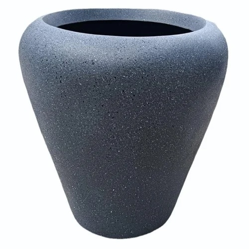 18 Inch Frp Flower Pot - Color: Dark Grey