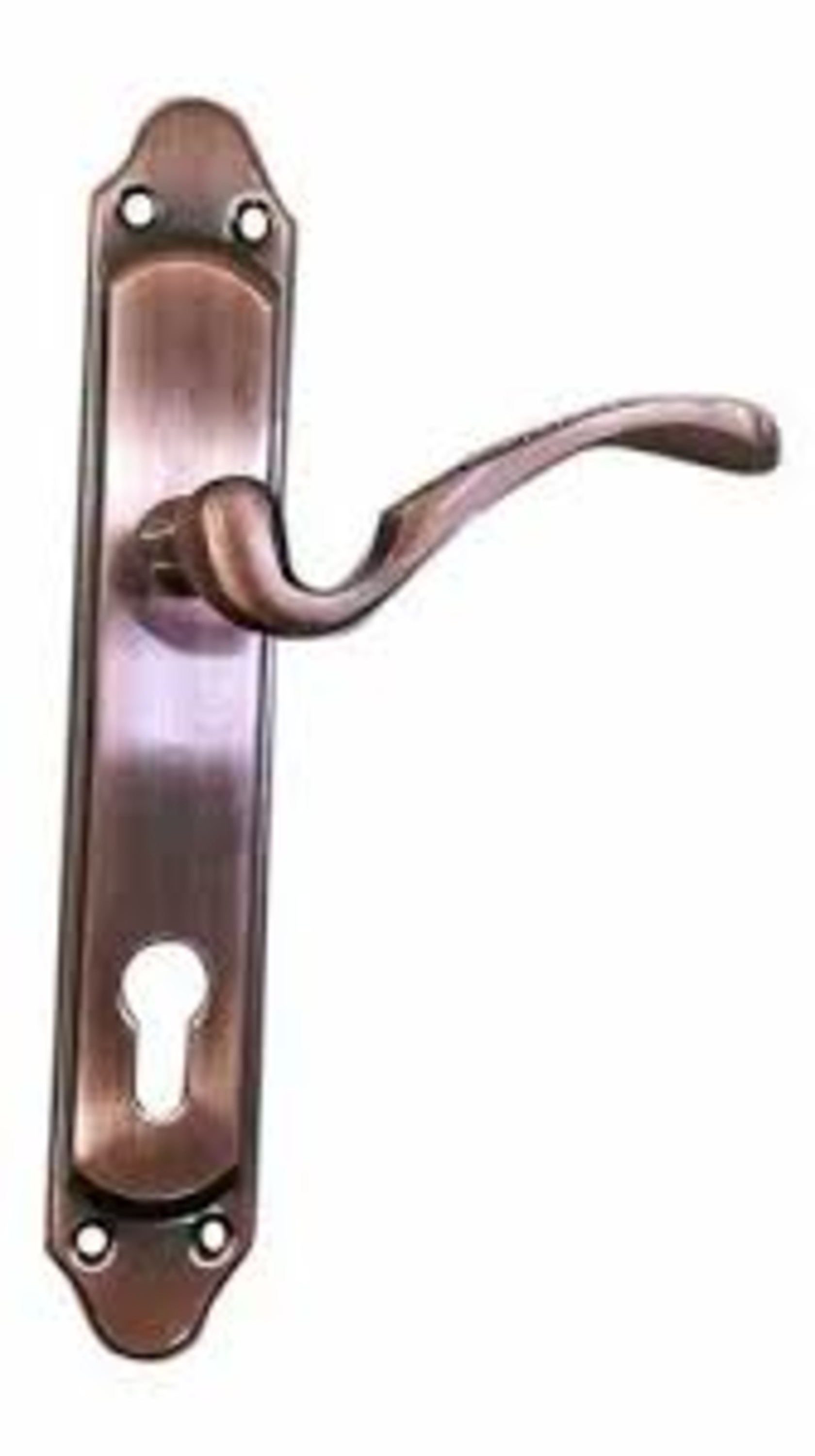 6 Inch Zinc Door Lever Lock - Color: Brown