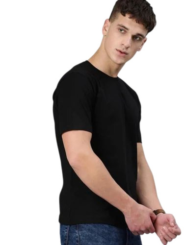 Black Plain T Shirt