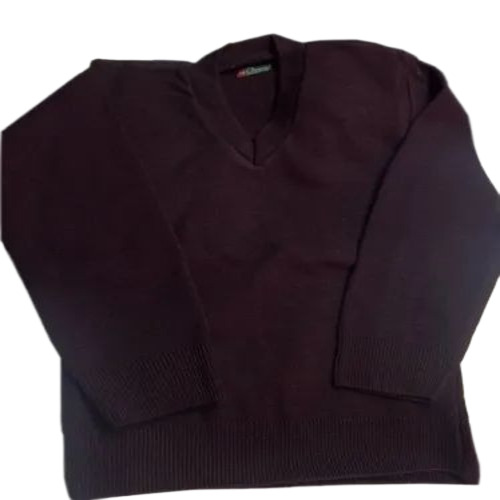 Brown Woolen School Sweater