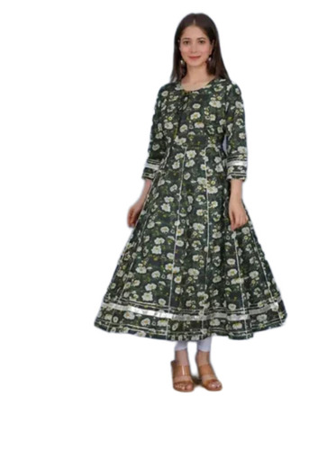 Cotton Printed Anarkali Kurti