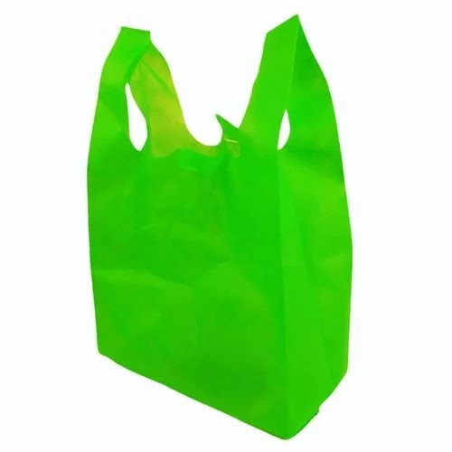 Green Non Woven W Cut Bags