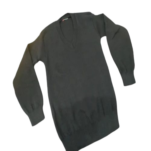 Grey Woolen School Sweater